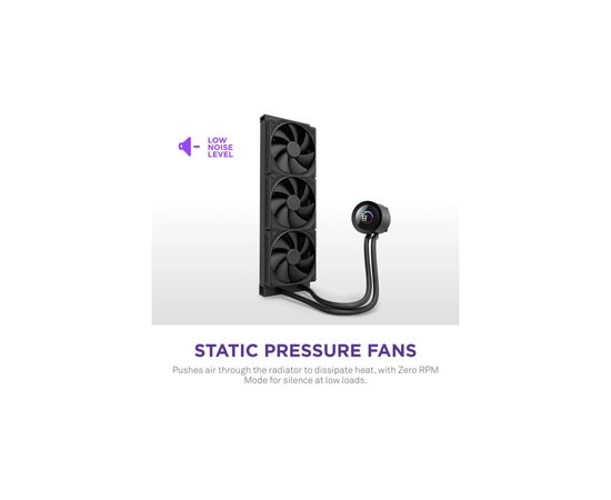 Система жидкостного охлаждения NZXT Kraken Plus V2 360mm AIO liquid cooler w/Displ (RL-KN360-B2), изображение 3 Система жидкостного охлаждения NZXT Kraken Plus V2 360mm AIO liquid cooler w/Displ (RL-KN360-B2), изображение 3