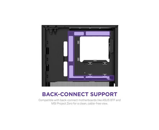 Корпус NZXT H3 Flow All Black (CC-H31FB-01), изображение 7 Корпус NZXT H3 Flow All Black (CC-H31FB-01), изображение 7