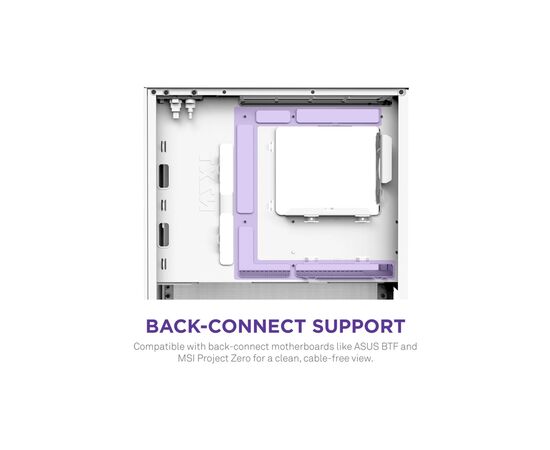 Корпус NZXT H3 Flow All White (CC-H31FW-01), изображение 7 Корпус NZXT H3 Flow All White (CC-H31FW-01), изображение 7