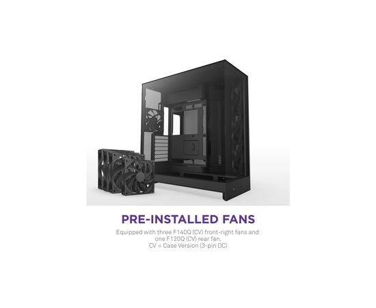 Корпус NZXT H9 Flow Dual-Chamber All Black (CM-H92FB-01), изображение 3 Корпус NZXT H9 Flow Dual-Chamber All Black (CM-H92FB-01), изображение 3
