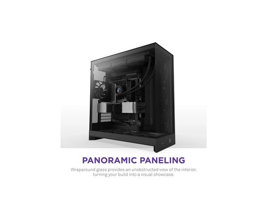 Корпус NZXT H9 Flow Dual-Chamber All Black (CM-H92FB-01), изображение 7 Корпус NZXT H9 Flow Dual-Chamber All Black (CM-H92FB-01), изображение 7