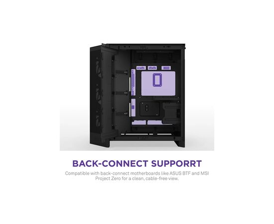 Корпус NZXT H9 Flow Dual-Chamber All Black (CM-H92FB-01), изображение 8 Корпус NZXT H9 Flow Dual-Chamber All Black (CM-H92FB-01), изображение 8