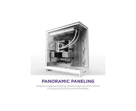 Корпус NZXT H9 Flow Dual-Chamber All White (CM-H92FW-01), изображение 7 Корпус NZXT H9 Flow Dual-Chamber All White (CM-H92FW-01), изображение 7