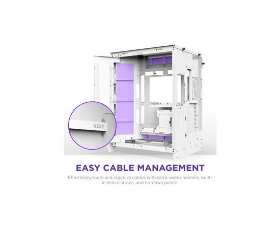 Корпус NZXT H9 Flow Dual-Chamber All White (CM-H92FW-01), изображение 9 Корпус NZXT H9 Flow Dual-Chamber All White (CM-H92FW-01), изображение 9