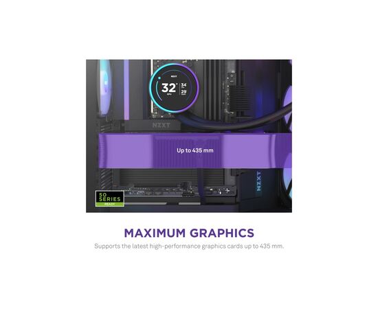 Корпус NZXT H9 Flow RGB Dual-Chamber All Black (CM-H92FB-R1), изображение 5 Корпус NZXT H9 Flow RGB Dual-Chamber All Black (CM-H92FB-R1), изображение 5