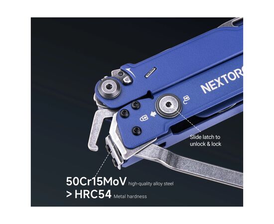 Мультитул Nextorch Pioneer MT20 синій (PioneerBL), зображення 5 Мультитул Nextorch Pioneer MT20 синій (PioneerBL), зображення 5
