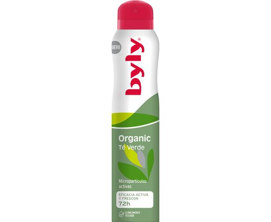 Дезодорант Byly Organic С мятой и зеленым чаем 200 мл (8411104004528)