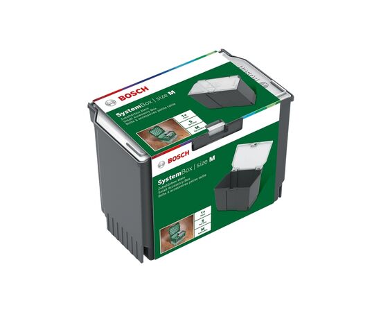 Ящик для инструментов Bosch SystemBox M, 176x105x133мм, 0.2кг (1.600.A01.V7P)