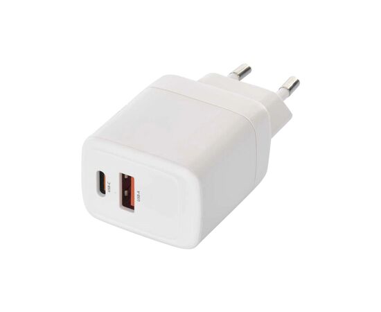 Зарядное устройство EMOS V02G20 1xUSB-A + 1xUSB-C PD20W GaN (V02G20), изображение 2