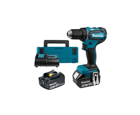 Шуруповерт Makita DDF485SFJ 18V, 3Ah, 27-50Нм 0-500/0-1900 об/хв, кейс (DDF485SFJ)