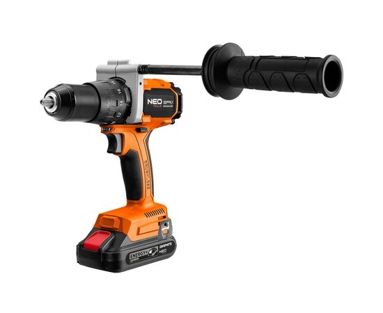 Шуруповерт Neo Tools Energy+ 18V, бесщеточный, 100Нм, 0-480/0-1900об/мин 1.56кг (без АКБ и ЗУ) (04-616), изображение 3 Шуруповерт Neo Tools Energy+ 18V, бесщеточный, 100Нм, 0-480/0-1900об/мин 1.56кг (без АКБ и ЗУ) (04-616), изображение 3