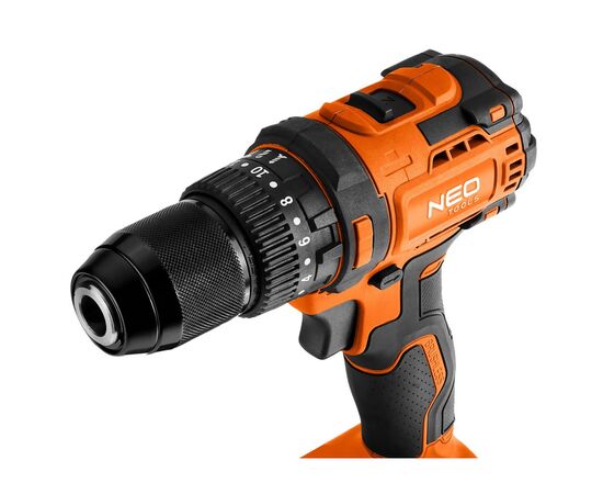 Шуруповерт Neo Tools Energy+ 18V, бесщеточный, 95Нм, 0-320/0-1700об/мин 1.2кг (без АКБ и ЗУ) (04-619), изображение 10 Шуруповерт Neo Tools Energy+ 18V, бесщеточный, 95Нм, 0-320/0-1700об/мин 1.2кг (без АКБ и ЗУ) (04-619), изображение 10