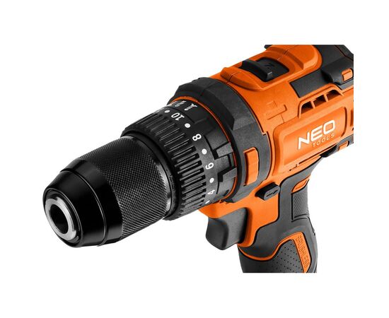 Шуруповерт Neo Tools Energy+ 18V, бесщеточный, 95Нм, 0-320/0-1700об/мин 1.2кг (без АКБ и ЗУ) (04-619), изображение 11 Шуруповерт Neo Tools Energy+ 18V, бесщеточный, 95Нм, 0-320/0-1700об/мин 1.2кг (без АКБ и ЗУ) (04-619), изображение 11