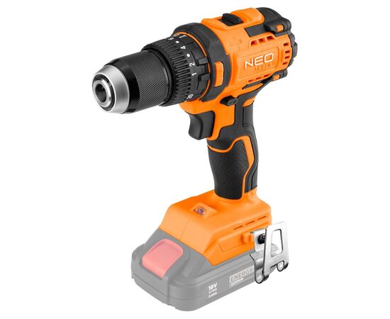 Шуруповерт Neo Tools Energy+ 18V, безщітковий, 95Нм, 0-320/0-1700об/хв 1.2кг (без АКБ та ЗП) (04-619)