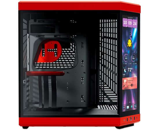 Корпус Hyte Y70 Touch Infinite Black-Red (CS-HYTE-Y70TTI-RB), изображение 5 Корпус Hyte Y70 Touch Infinite Black-Red (CS-HYTE-Y70TTI-RB), изображение 5