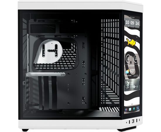 Корпус Hyte Y70 Touch Infinite Black-White (CS-HYTE-Y70TTI-WB), изображение 5 Корпус Hyte Y70 Touch Infinite Black-White (CS-HYTE-Y70TTI-WB), изображение 5