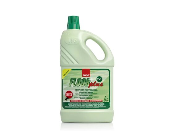 Средство для мытья пола Sano Floor Plus 2 в 1 С репеллентом против тараканов 2 л (7290005423635)