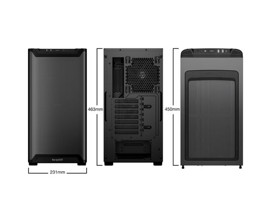 Корпус Be quiet! PURE BASE 501 Airflow чорний (BG074), изображение 8 Корпус Be quiet! PURE BASE 501 Airflow чорний (BG074), изображение 8