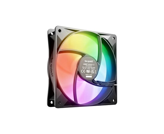 Кулер для корпуса Be quiet! Light Wings LX 120mm PWM Reverse чорний (BL132), изображение 2 Кулер для корпуса Be quiet! Light Wings LX 120mm PWM Reverse чорний (BL132), изображение 2