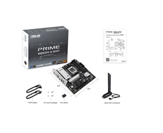 Материнська плата ASUS PRIME B850M-A WIFI, зображення 7 Материнська плата ASUS PRIME B850M-A WIFI, зображення 7