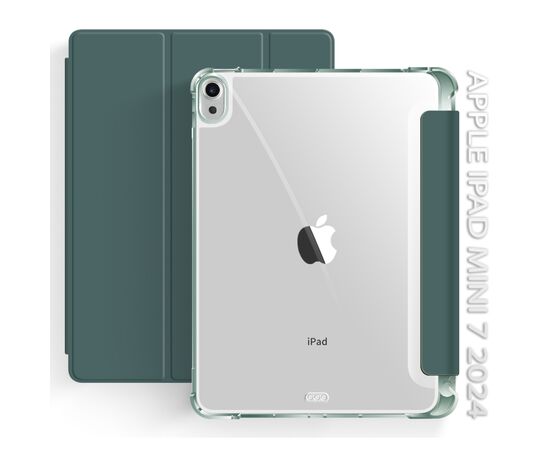 Чохол до планшета BeCover Soft Edge with Apple Pencil Holder iPad Mini 7 2024 Dark Green (712466)