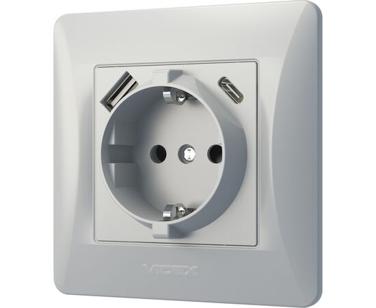 Розетка Videx VF-BNSK1GUC-SS, изображение 3 Розетка Videx VF-BNSK1GUC-SS, изображение 3
