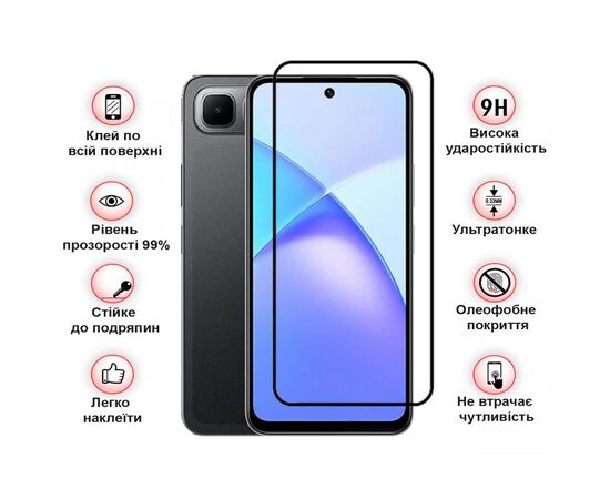 Скло захисне BeCover Infinix Smart 10 Plus (X6725B) Black (713726), зображення 3 Скло захисне BeCover Infinix Smart 10 Plus (X6725B) Black (713726), зображення 3