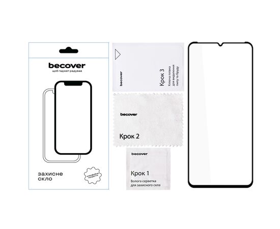Стекло защитное BeCover Nokia G42 10D Black (711555), изображение 2