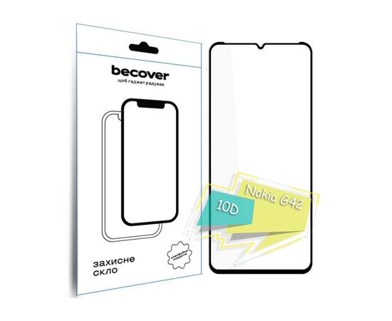 Скло захисне BeCover Nokia G42 10D Black (711555)