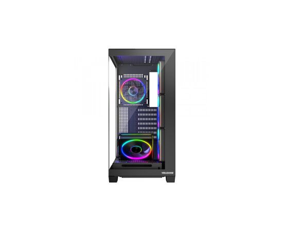 Корпус Modecom VOLCANO STELLAR ARGB MIDI 5x120mm fans BLACK (AT-STELLAR-5F-ARGB-10), изображение 2 Корпус Modecom VOLCANO STELLAR ARGB MIDI 5x120mm fans BLACK (AT-STELLAR-5F-ARGB-10), изображение 2