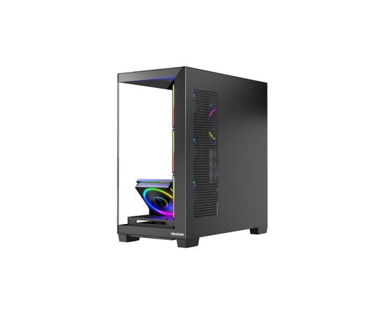 Корпус Modecom VOLCANO STELLAR ARGB MIDI 5x120mm fans BLACK (AT-STELLAR-5F-ARGB-10), изображение 3 Корпус Modecom VOLCANO STELLAR ARGB MIDI 5x120mm fans BLACK (AT-STELLAR-5F-ARGB-10), изображение 3