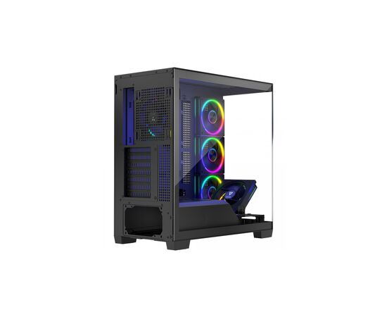 Корпус Modecom VOLCANO STELLAR ARGB MIDI 5x120mm fans BLACK (AT-STELLAR-5F-ARGB-10), изображение 4 Корпус Modecom VOLCANO STELLAR ARGB MIDI 5x120mm fans BLACK (AT-STELLAR-5F-ARGB-10), изображение 4