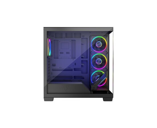 Корпус Modecom VOLCANO STELLAR ARGB MIDI 5x120mm fans BLACK (AT-STELLAR-5F-ARGB-10), изображение 5 Корпус Modecom VOLCANO STELLAR ARGB MIDI 5x120mm fans BLACK (AT-STELLAR-5F-ARGB-10), изображение 5
