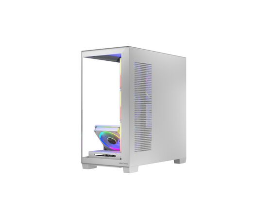Корпус Modecom VOLCANO STELLAR ARGB MIDI 5x120mm fans WHITE (AT-STELLAR-5F-ARGB-20), изображение 3 Корпус Modecom VOLCANO STELLAR ARGB MIDI 5x120mm fans WHITE (AT-STELLAR-5F-ARGB-20), изображение 3
