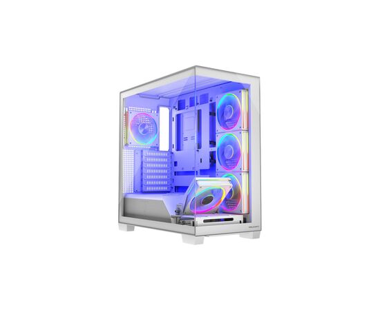 Корпус Modecom VOLCANO STELLAR ARGB MIDI 5x120mm fans WHITE (AT-STELLAR-5F-ARGB-20)