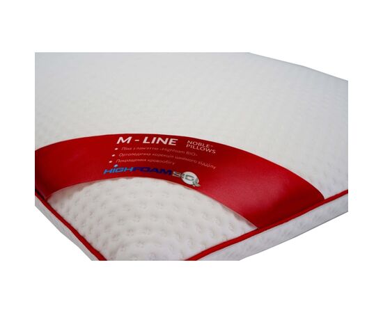 Подушка Highfoam ортопедическая Noble Iconic Air M-Line 63 х 43 х 14 см (4823072703060), изображение 5 Подушка Highfoam ортопедическая Noble Iconic Air M-Line 63 х 43 х 14 см (4823072703060), изображение 5