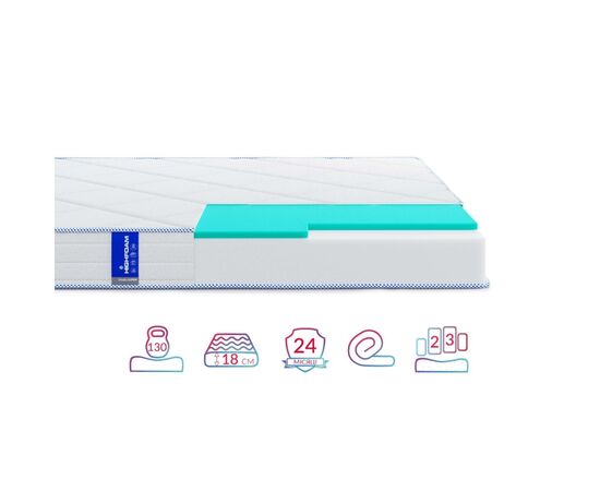 Матрас Highfoam Obeliks Lupen скрутка, анатомический двусторонний 160 x 200 см (4820001167986), изображение 4 Матрас Highfoam Obeliks Lupen скрутка, анатомический двусторонний 160 x 200 см (4820001167986), изображение 4
