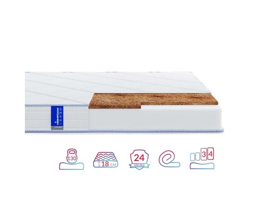 Матрас Highfoam Obeliks Elios скрутка, анатомический двусторонний 180 x 190 см (4820001289176), изображение 4 Матрас Highfoam Obeliks Elios скрутка, анатомический двусторонний 180 x 190 см (4820001289176), изображение 4
