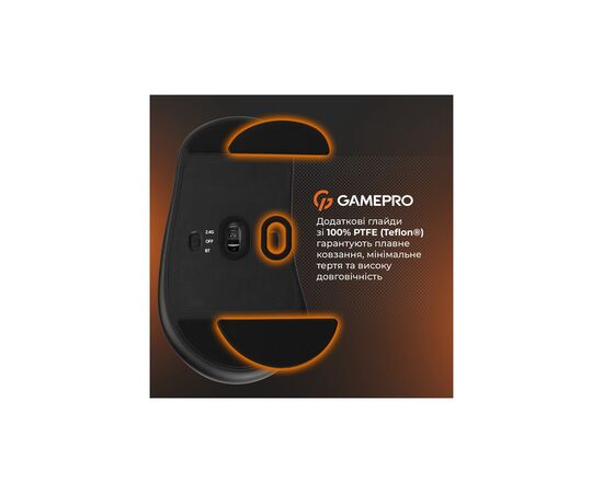 Мышка GamePro Genesis Avenger Wireless/Bluetooth/USB White (GM096W), изображение 10 Мышка GamePro Genesis Avenger Wireless/Bluetooth/USB White (GM096W), изображение 10