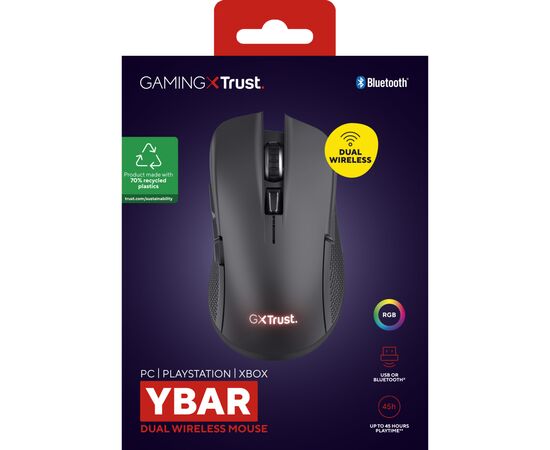 Мышка GamePro Genesis Avenger Wireless/Bluetooth/USB White (GM096W), изображение 8 Мышка GamePro Genesis Avenger Wireless/Bluetooth/USB White (GM096W), изображение 8