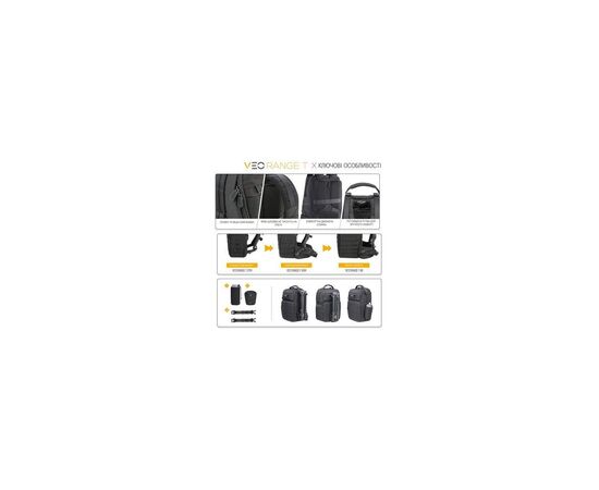 Фото-сумка Vanguard VEO Range T 45M Beige BG (DAS301771), изображение 10 Фото-сумка Vanguard VEO Range T 45M Beige BG (DAS301771), изображение 10