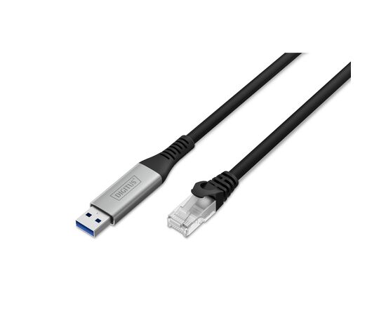 Дата кабель USB AM to RJ45 Ethernet 2.0m CAT6A S/FTP 1Gbps LSZH Digitus (AK-300600-020-S)