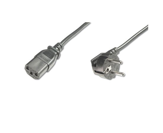 Кабель живлення C13 0.75m 0.75mm black Digitus (AK-440109-008-S)