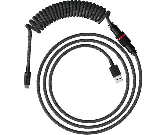 Дата кабель USB 2.0 AM to USB-C 1.37m coiled gray-black HyperX (6J679AA)