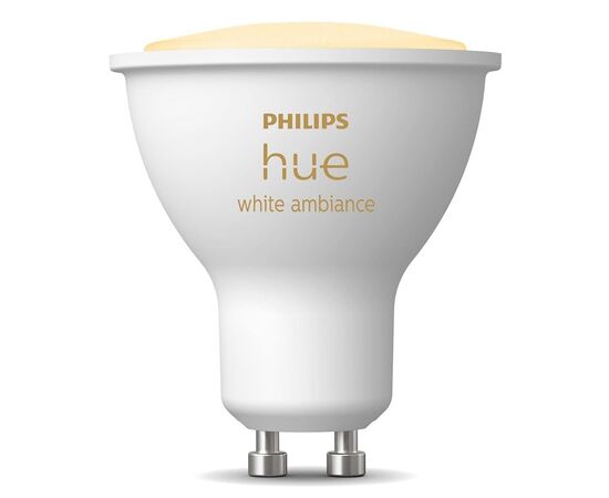 Умная лампочка Philips GU10 5W(50Вт) 2200K-6500K Tunable white ZigBee Bluetooth (929001953309), изображение 2 Умная лампочка Philips GU10 5W(50Вт) 2200K-6500K Tunable white ZigBee Bluetooth (929001953309), изображение 2
