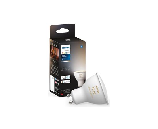 Умная лампочка Philips GU10 5W(50Вт) 2200K-6500K Tunable white ZigBee Bluetooth (929001953309)