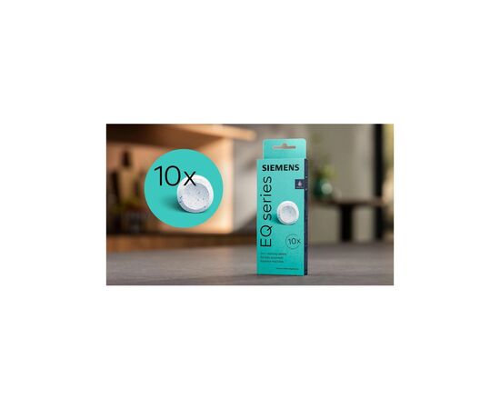 Аксессуар для кофеварки Siemens таблетки для очищення кавоварок 10 шт (TZ80001A), изображение 3 Аксессуар для кофеварки Siemens таблетки для очищення кавоварок 10 шт (TZ80001A), изображение 3