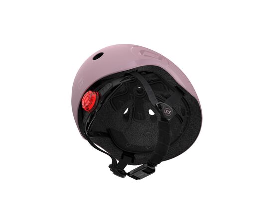 Шлем Scoot&Ride пастельно-бузковий з ліхтариком 51-53см (SR-190605-WILDBERRY), изображение 4 Шлем Scoot&Ride пастельно-бузковий з ліхтариком 51-53см (SR-190605-WILDBERRY), изображение 4