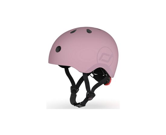Шлем Scoot&Ride пастельно-бузковий з ліхтариком 51-53см (SR-190605-WILDBERRY), изображение 7 Шлем Scoot&Ride пастельно-бузковий з ліхтариком 51-53см (SR-190605-WILDBERRY), изображение 7