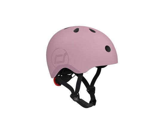 Шолом Scoot&Ride пастельно-бузковий з ліхтариком 51-53см (SR-190605-WILDBERRY)